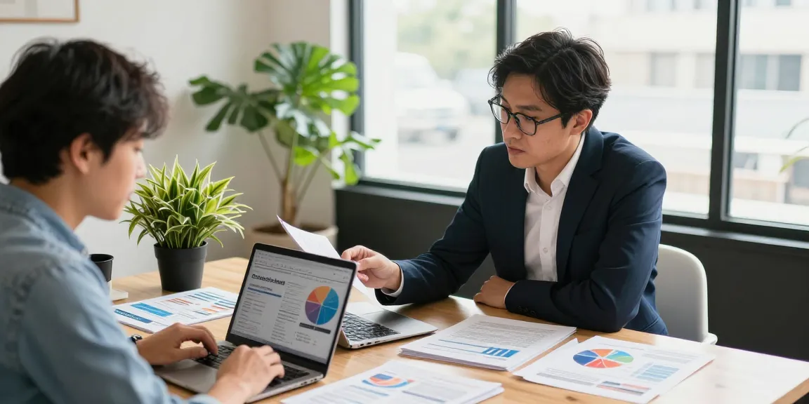 Best merchant cash advance consultation between professional and small business owner in a cozy office